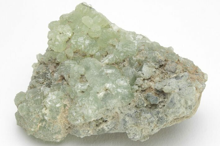 Green Prehnite Crystal Cluster - Morocco #205131